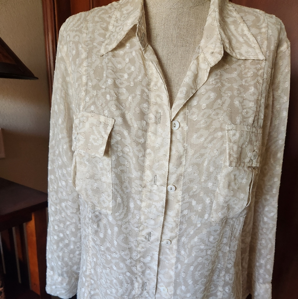 Chico's sheer blouse